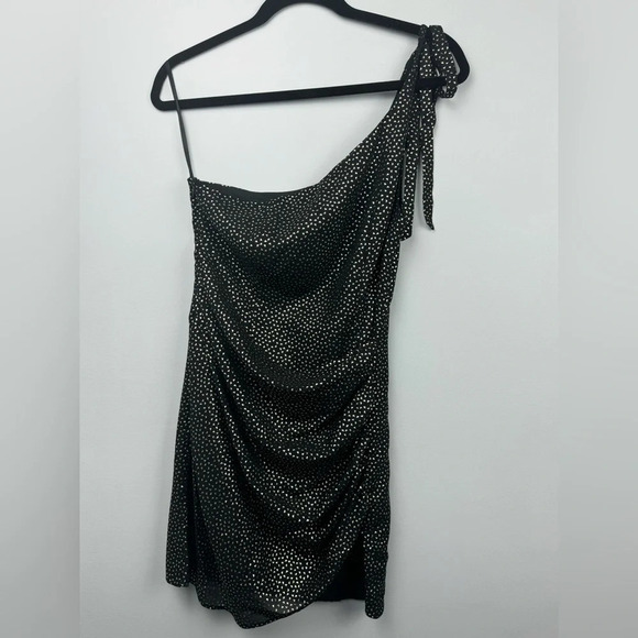 HOURS Nessi Mini Dress in Black Sparkles size Small - Picture 2 of 6